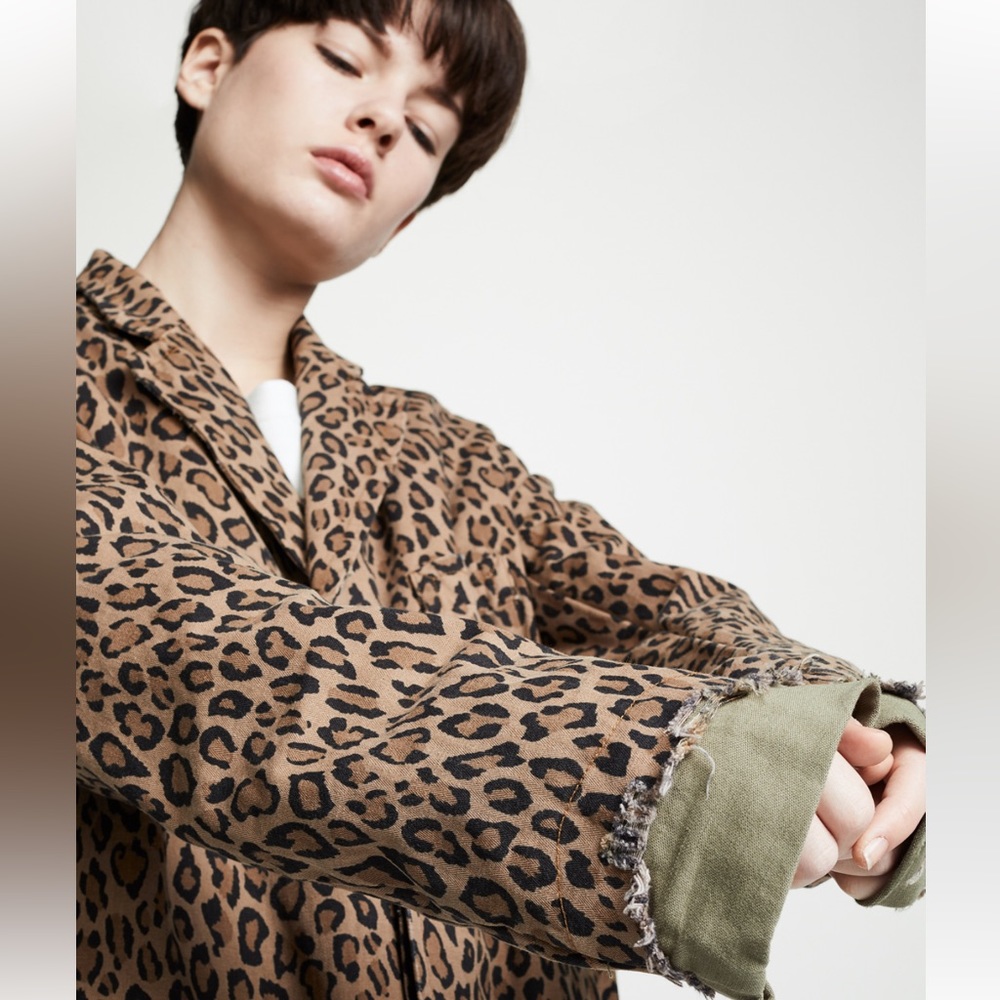 [AUTHENTIC] R13 Leopard & Green Coat